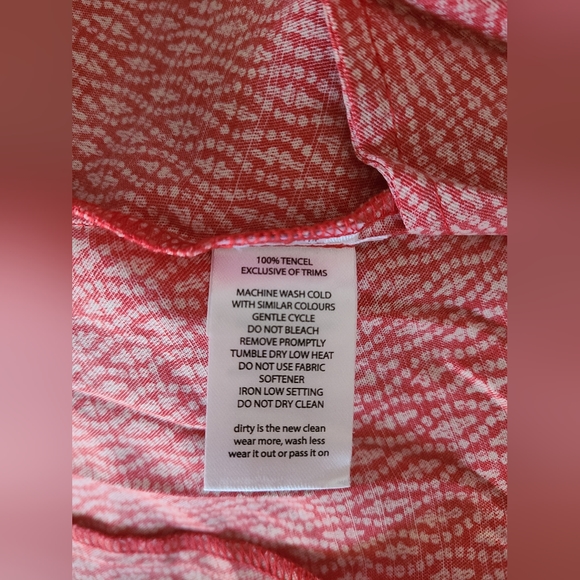 Toad&Co Women's Windsong Strappy Dress With Pockets Guava Diamond Print Size S - Picture 9 of 12